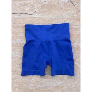SET Active Sculpt Flex Blue Biker Running Shorts Women’s Size Small